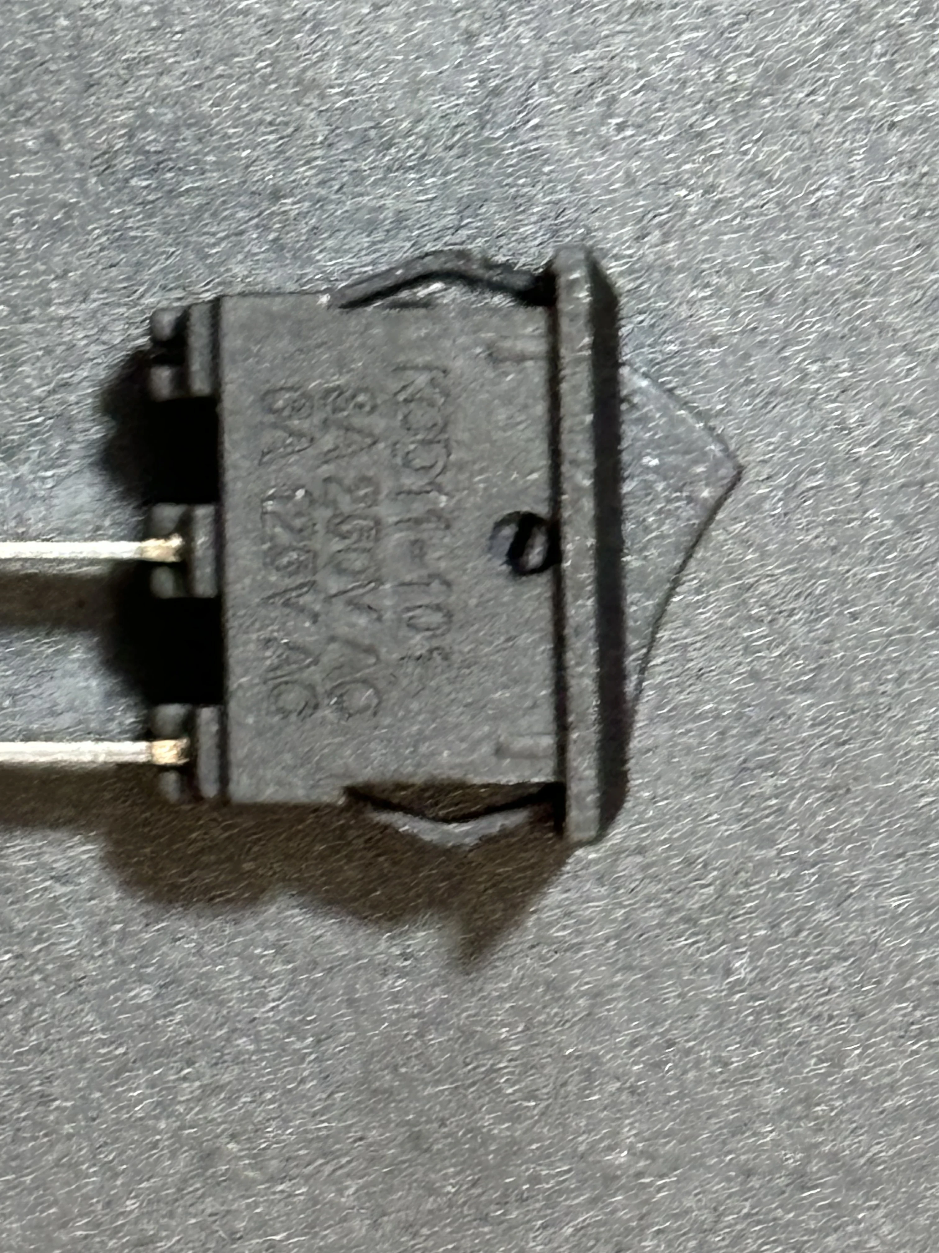 15PCS Mini Rocker Switch SPST Black  White And Red Quick Wiring Switch Button AC250V3A/125V6A 2 Pin I/10*15mm ON-OFF Rocker