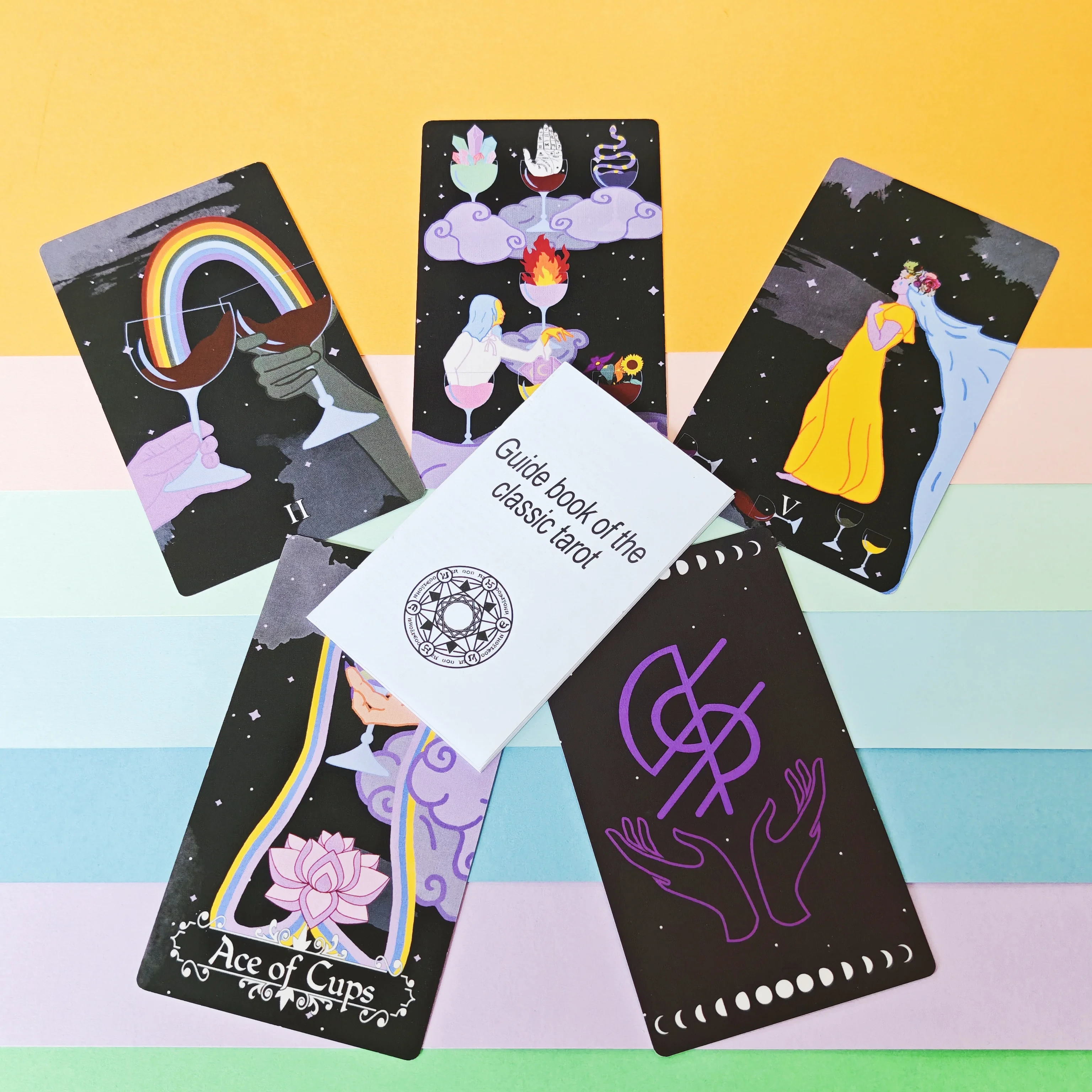 

New 12x7cm The Cosmic Coven Tarot Leisure Entertainment Card Family Gathering Divination Board Playing Card Game