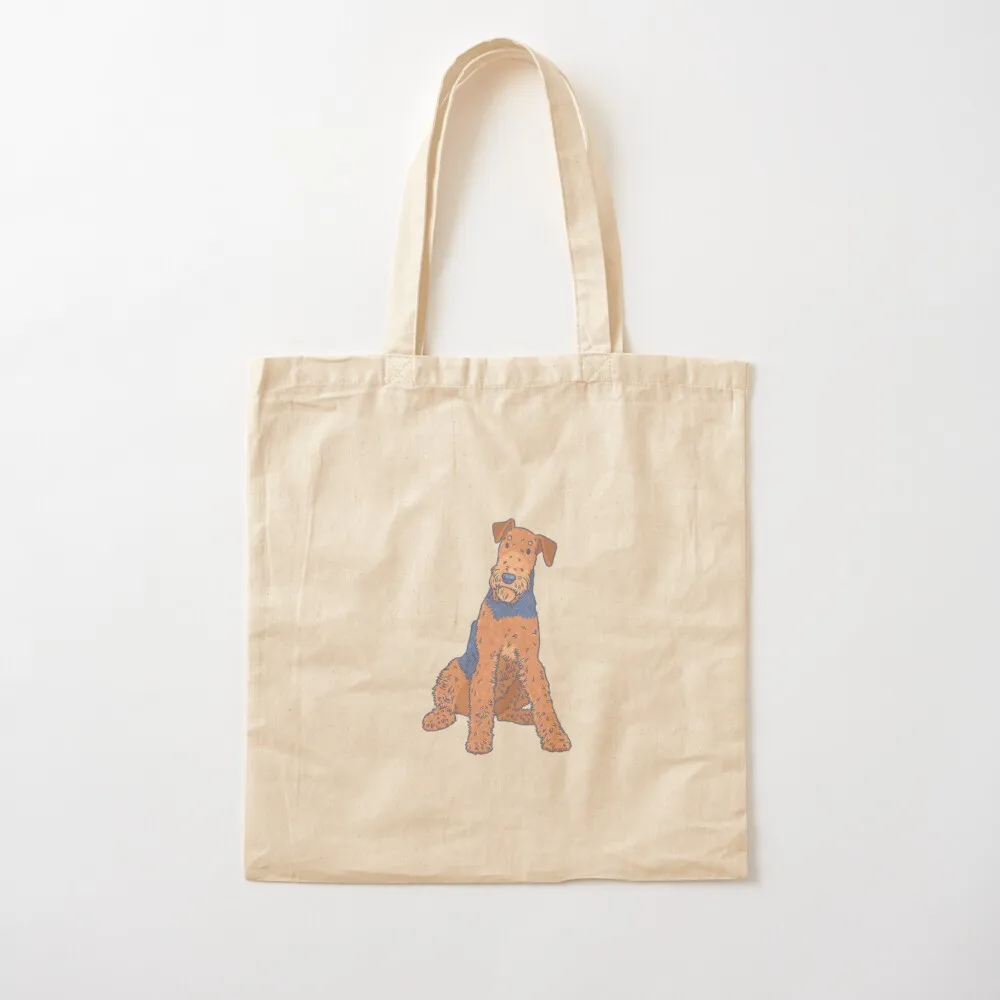 

Airedale Terrier Tote Bag reusable grocery bags tote bag men large tote bag Gift