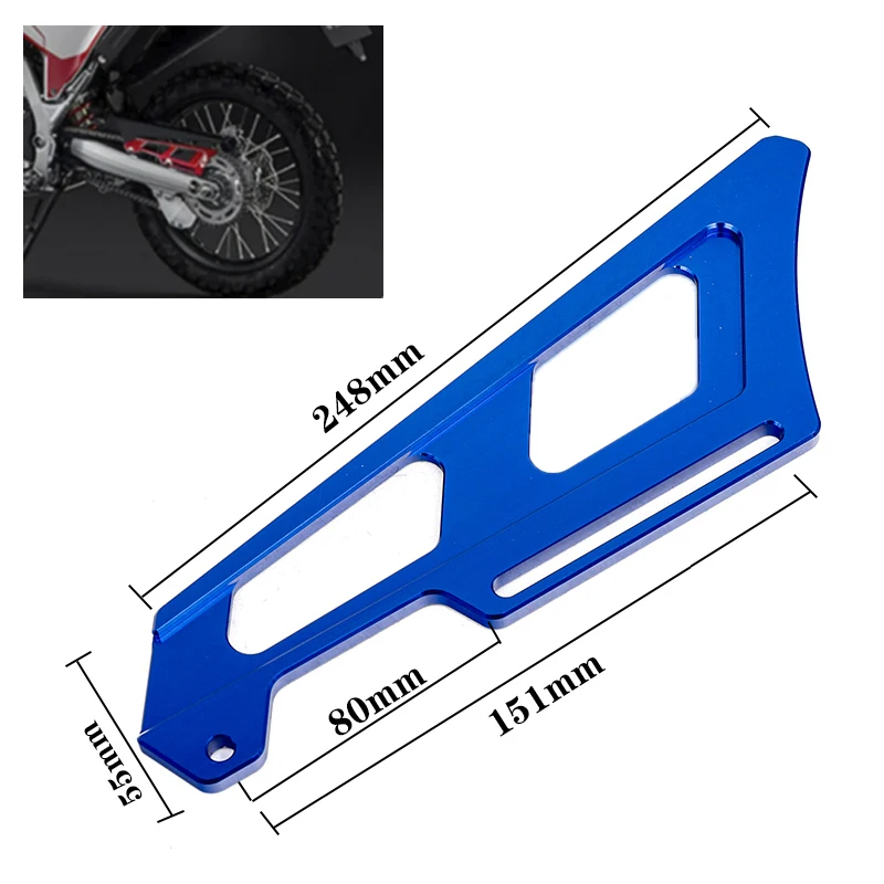 For Honda CRF300L CRF300 Rally WR155 DRZ400 for Kawasaki KLX150 KLX 230L Motorcycle Chain Guard Protector Rear Wheel Drag Cover