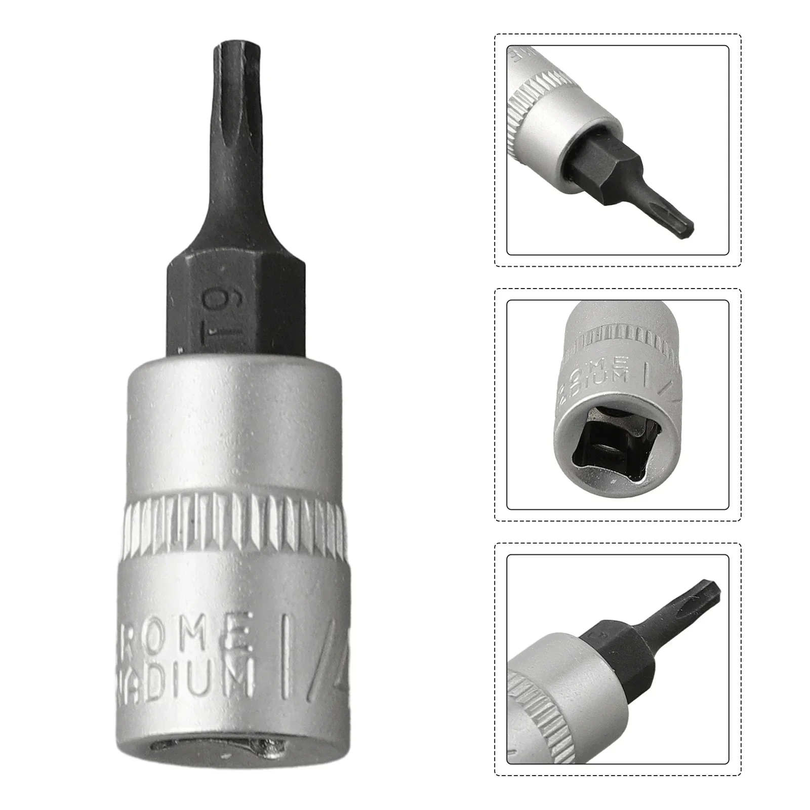 

1pc Torx Bit Sockets 1/4 Inch Driver Star Bit T8/10/15/20/25/27/30/40 Screwdriver Bits Bit For Factory Repair Shop Home Furnish