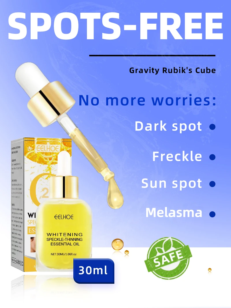 تفتيح النمش الكلف، البقع الداكنة للوجه