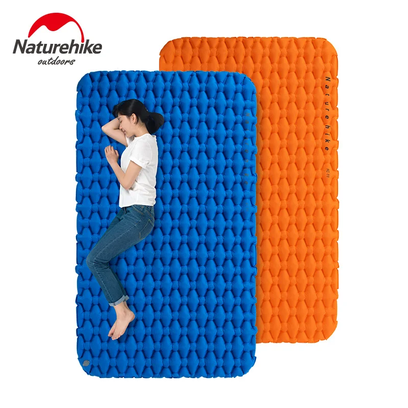 

Naturehike Lightweight Moisture-proof Air Mattress Nylon TPU Sleeping Pad Inflatable Mattress Camping Mat For 2Person NH19Z055-P