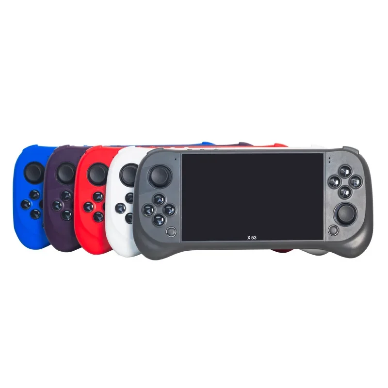Consola de juegos para niños X53 consola de juegos portátil HD pantalla grande de 5,1 pulgadas música Retro reproducción de vídeo reloj TV leer libros electrónicos