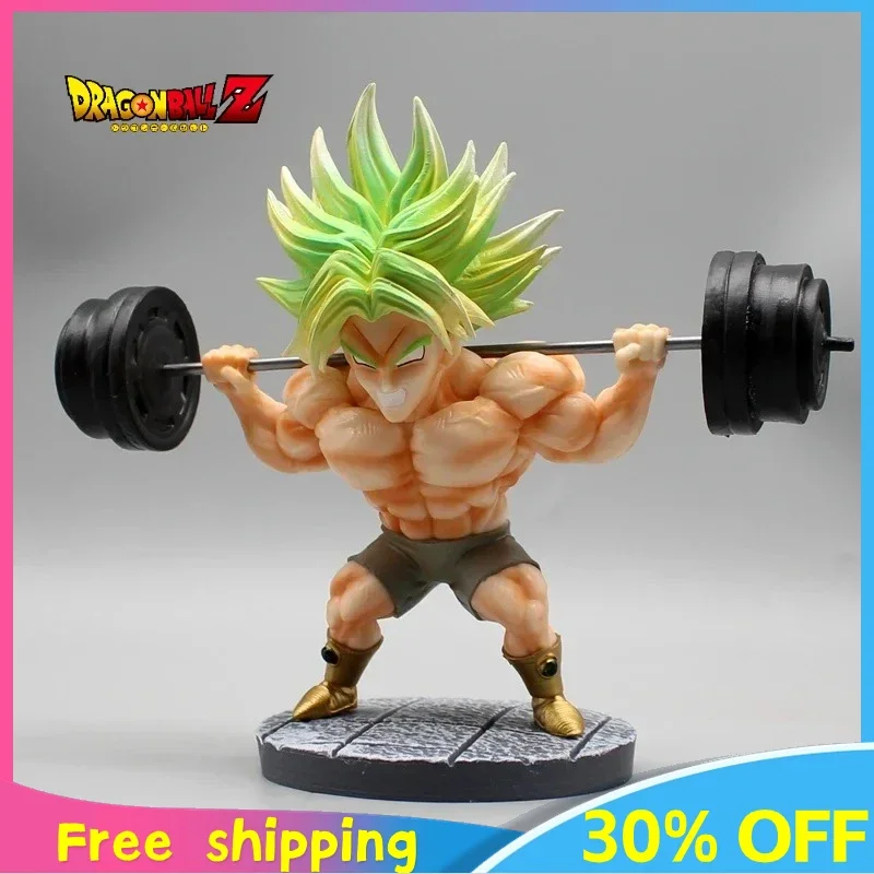 

16cm New Dragon Ball Broli Peripheral PVC Model Scene Statue Fitness Series Desktop Decoration Ornaments Kids Birthday Gift Toys