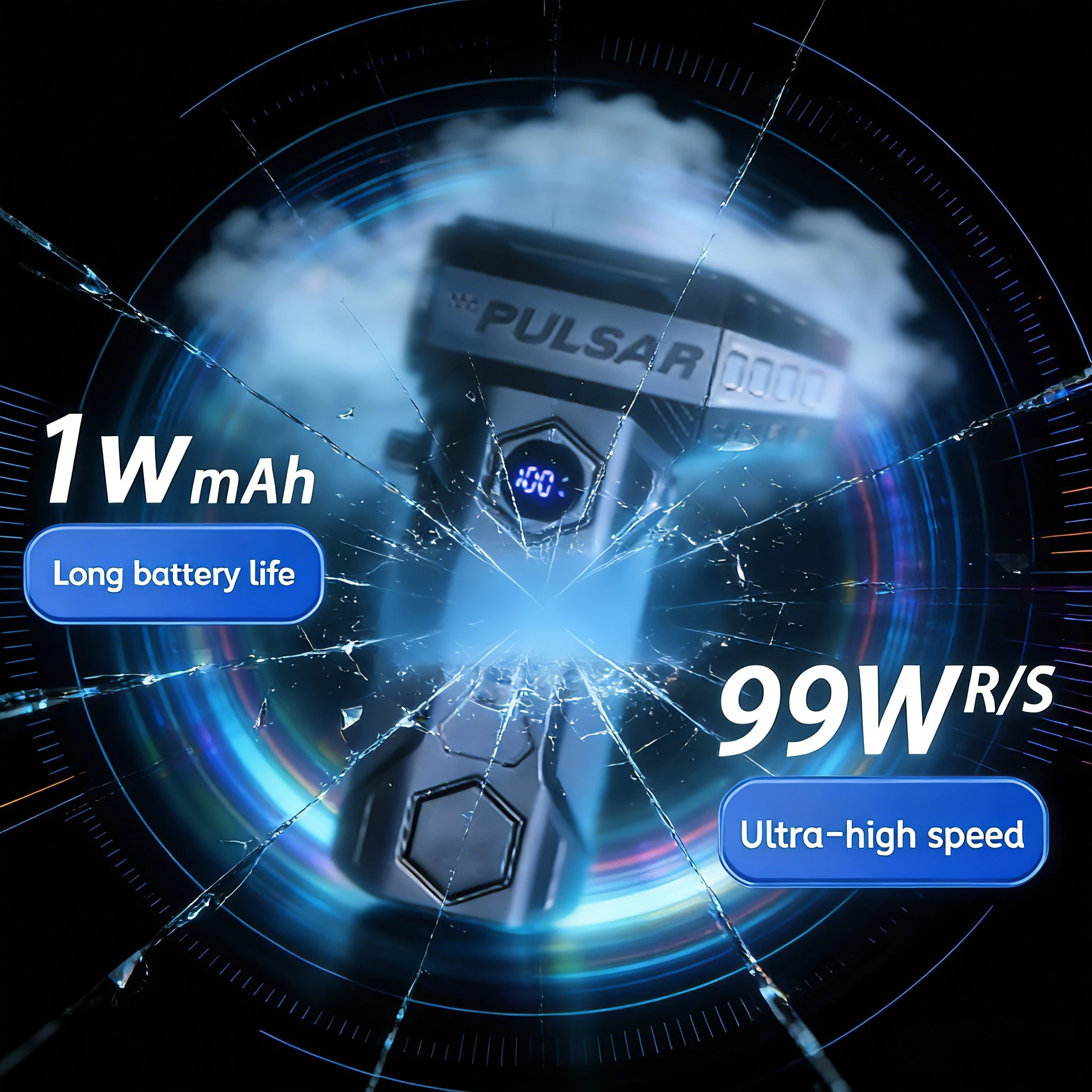 

️ НОВАЯ турбоструйная воздуходувка X11Pro Max — бесщеточная, 990 тыс. об/мин | Вентилятор высокой мощности 75 м/с, 10000 мАч