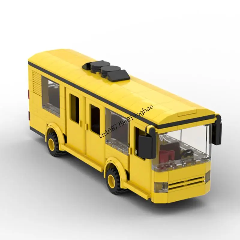 

New 217Pcs Moc Urban Transportation Series City Bus Model Building Blocks Diy Creative Ideas Kid Toys Birthday Christmas Gifts