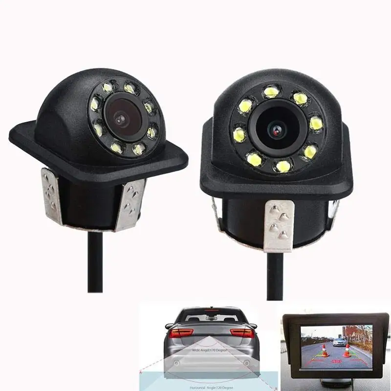 

HD LED Night Vision Car Rear View Camera With Light 170 Degree Viewing Angle Front Rearview Camera Reverse Parking Camcorder New