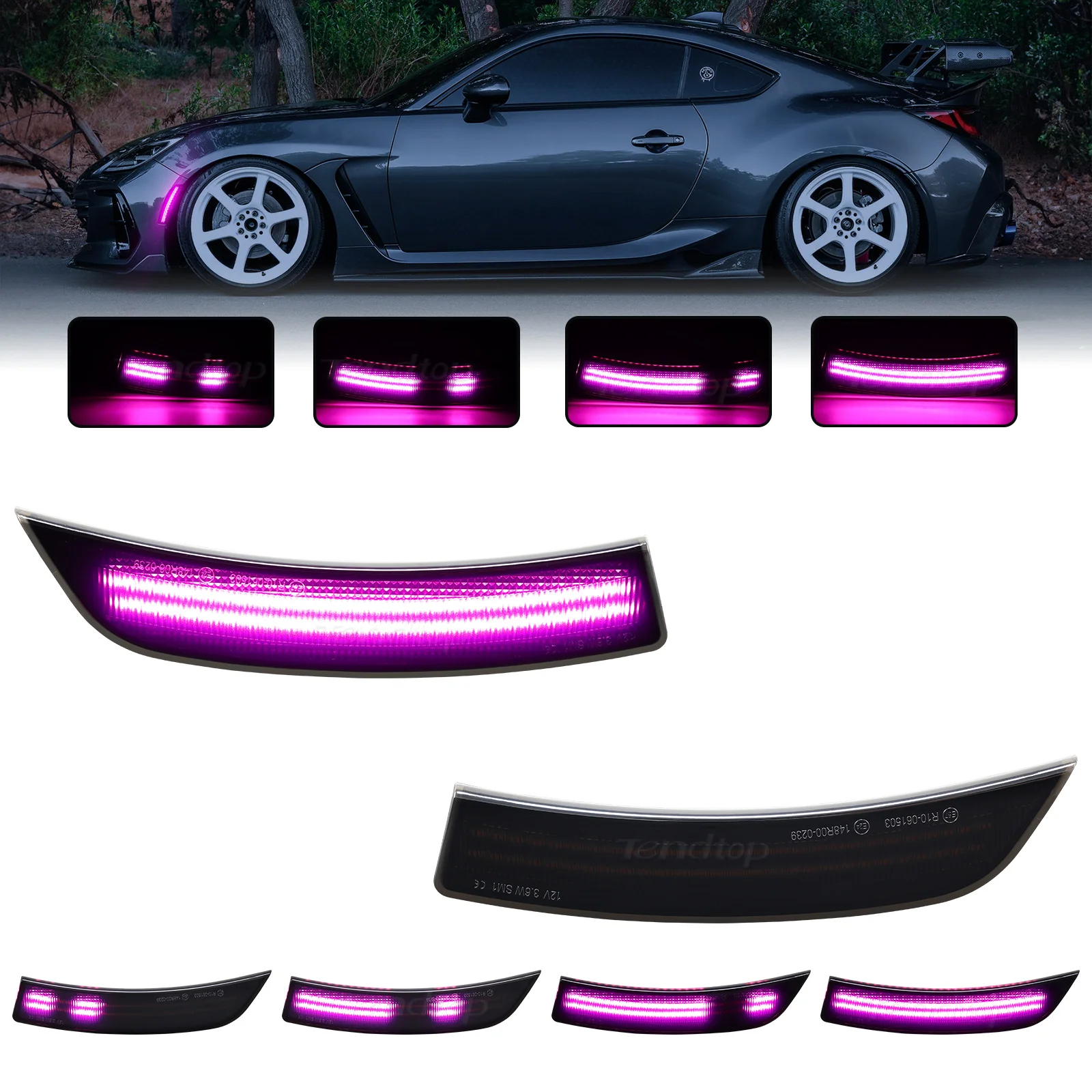 

Светодиодный боковой указатель поворота на переднем крыле для Toyota GR86 ZN8 и Subaru BRZ ZD8 2022 2023 2024