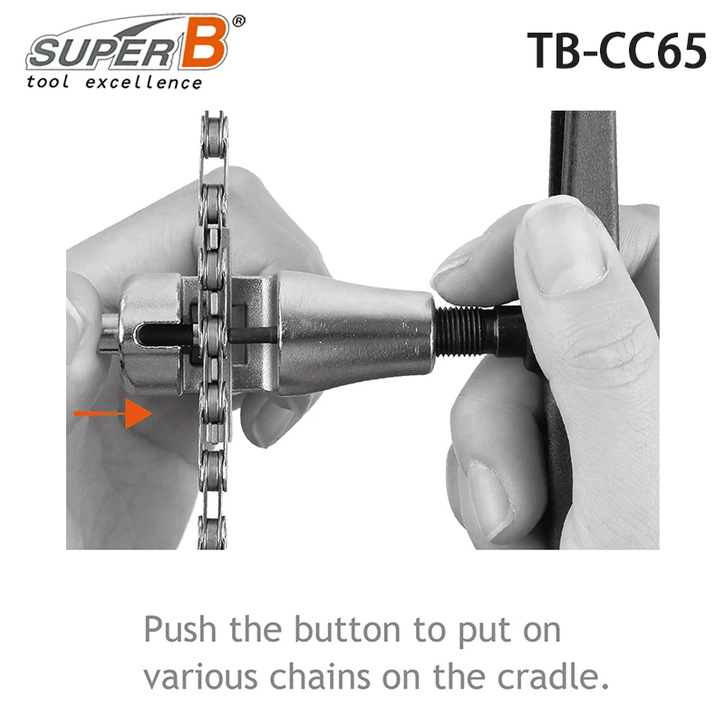 Super B TB-CC65 Bicycle Universal chain rivet extractor for including 3/32\