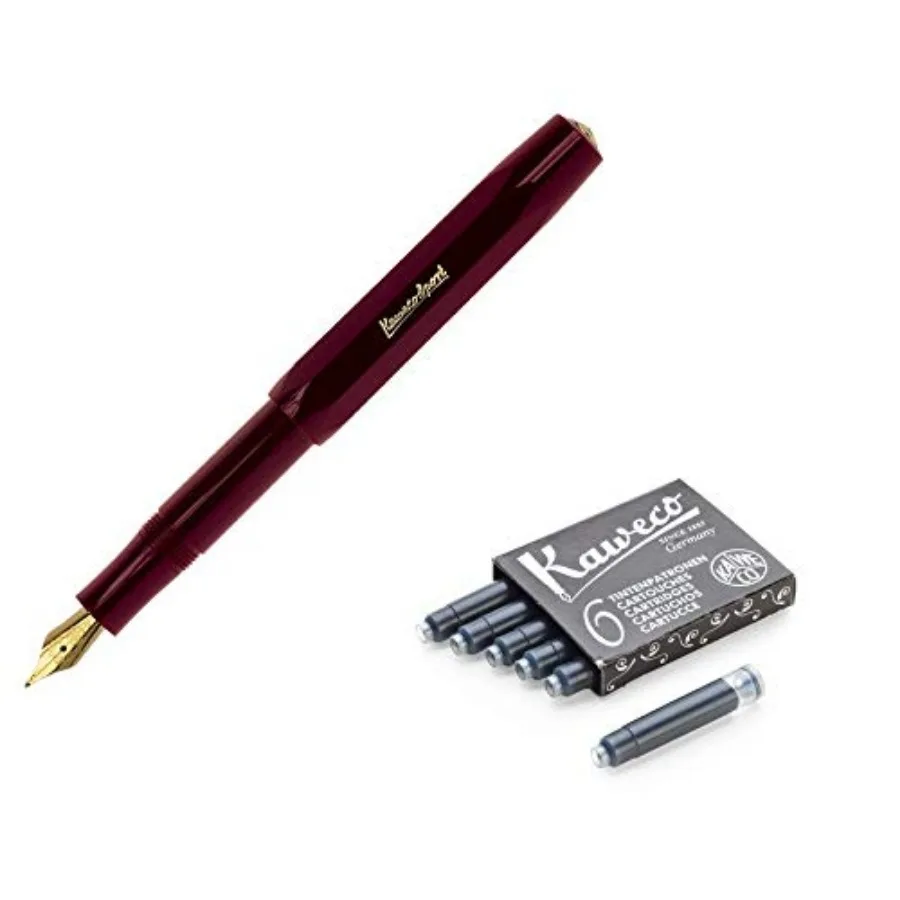 

Classic Sport Medium Nib Fountain Pen + Pack of 6 Ink Cartridges Set