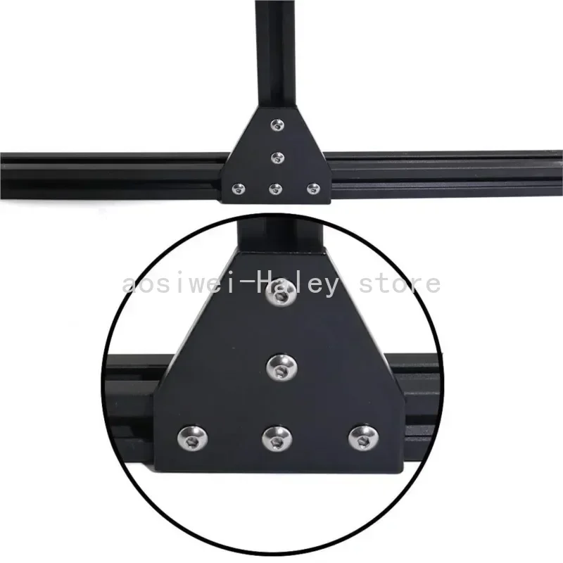 4pcs/lot Corner Bracket Plate T Shape 5 Holes 90 Degree External Connection Plate 2020 Aluminum Alloy Extrusion Profile  4040