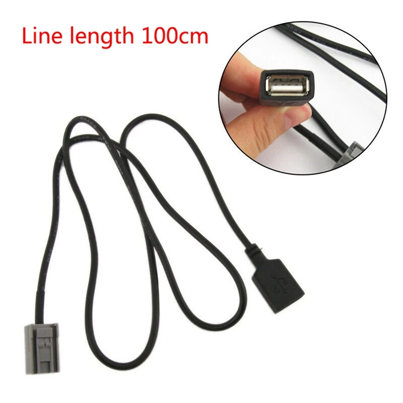 2Pcs Motorcycle Headlight Led Fog Light 40W White Light & 1Pcs Car Aux Usb Cable Adapter Female Port Extension Wire