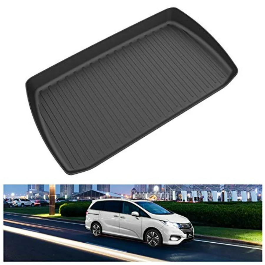 

Коврик в багажник для Honda Odyssey 2018-2026, на заказ, всепогодный, износостойкий, из ТПЭ, черный