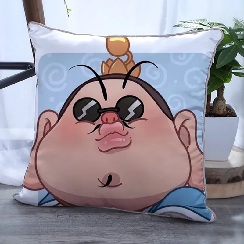 50x50 cm Nezha 2 Omliggende Sierkussen Custom Duivel Kind Naohai Aobing Aogang Ao Leap Shengong Luipaard Pop kussen Gift