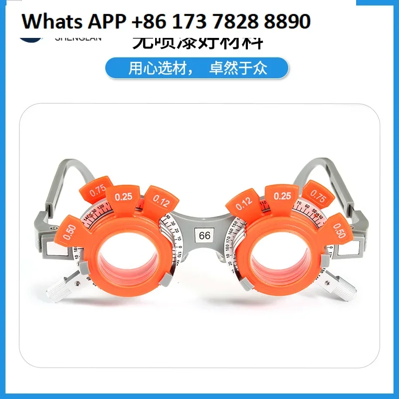 Optometrie-Rahmen zum Anprobieren, fester Pupillenabstand, temperaturverstellbarer, ultraleichter Rahmen