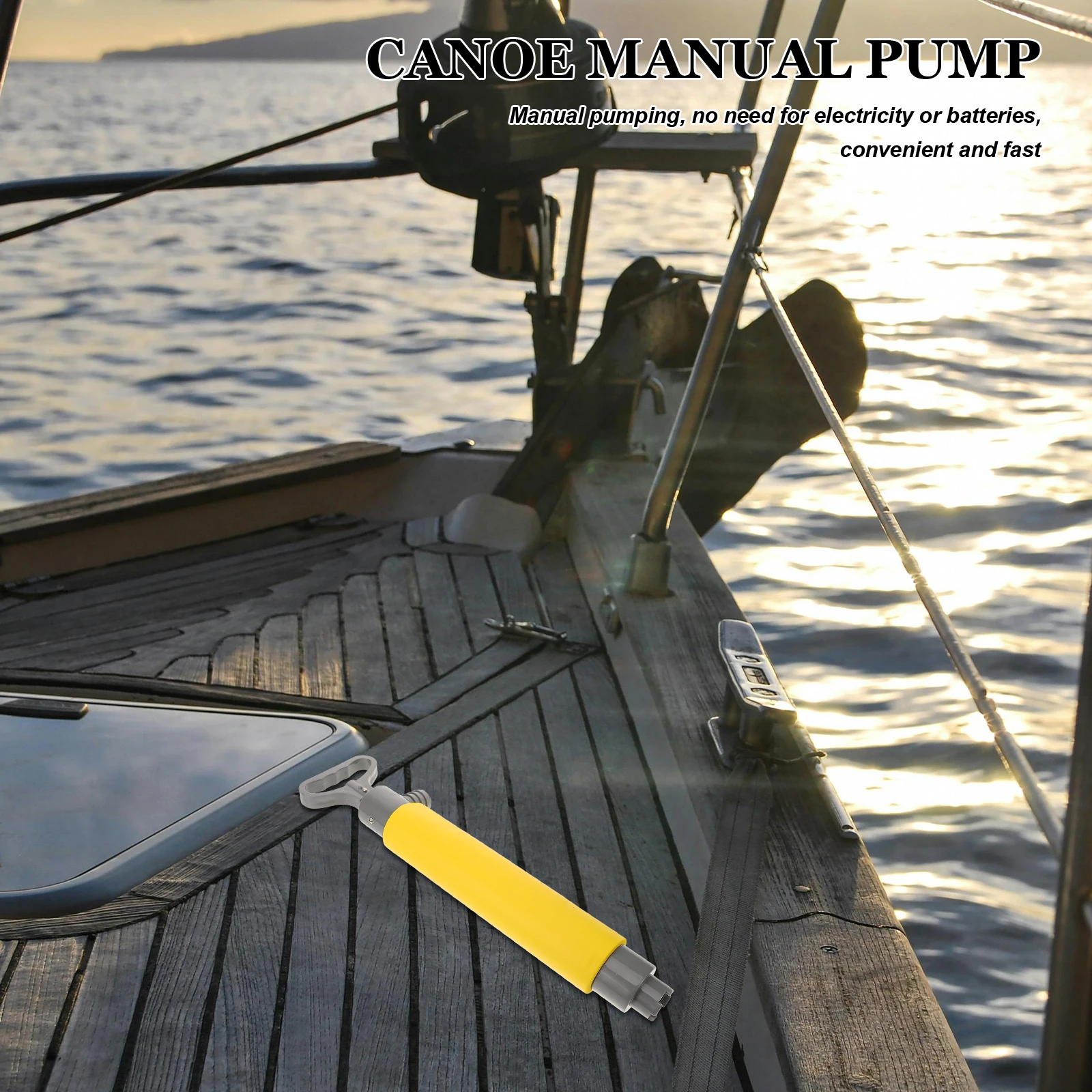 

1 Set Manual Bilge For Kayak Canoe, Portable Hand Water Pump, Fast Draining Boat Accessories, Kayak Pump Kit, Water Pump For