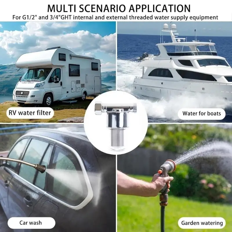   Additional Bronze Sediment Filter 40 Micrometre Accuracy Sieving Clear Tube Wate