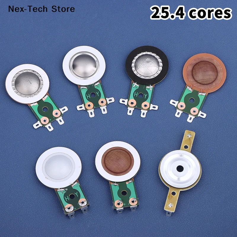 25.4MM Speaker Treble Coil Tweeters Voice Coil Round Replacement Horn Titanium Film Copper Clad Alumium Diaphragm