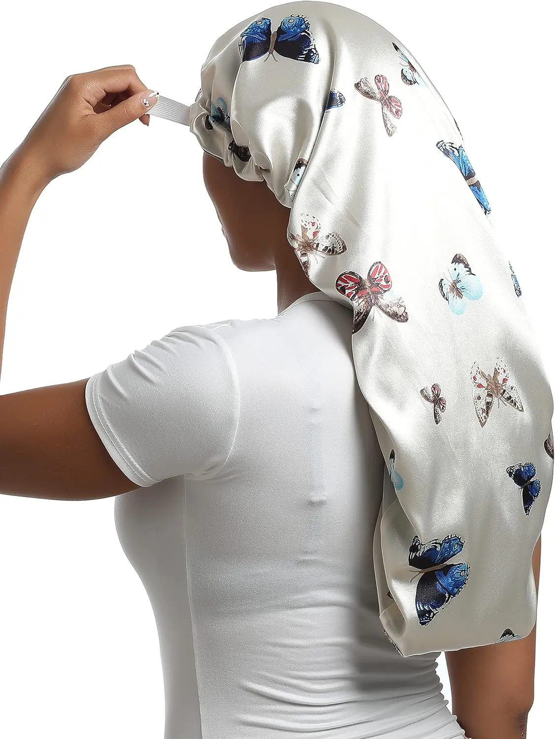 

Satin Bonnet Sleep Cap for Braids Curly Hair Adjustable