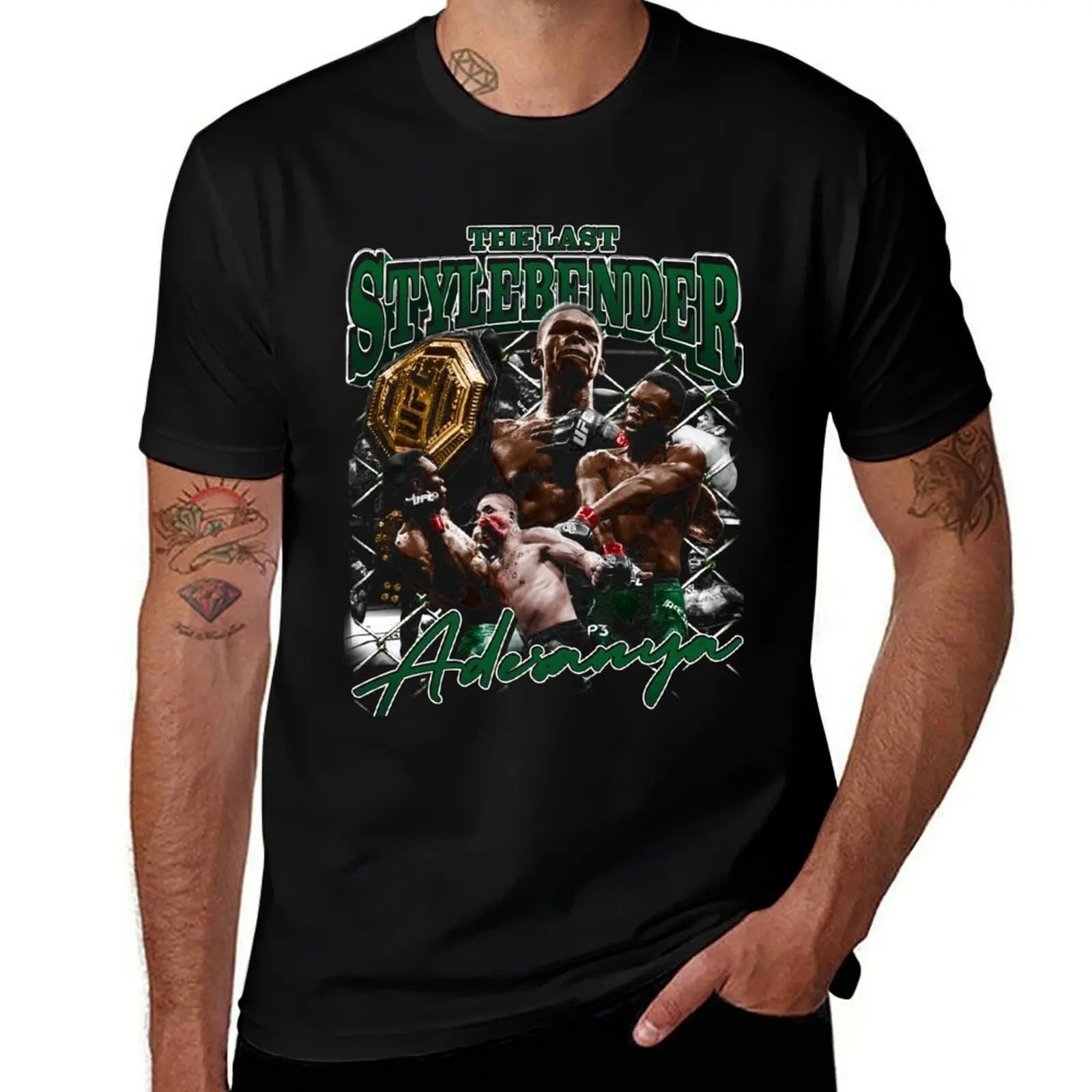 

The Last Stylebender Adesanya 90s T-Shirt heavyweights cotton graphic tees mens graphic t-shirts hip hop