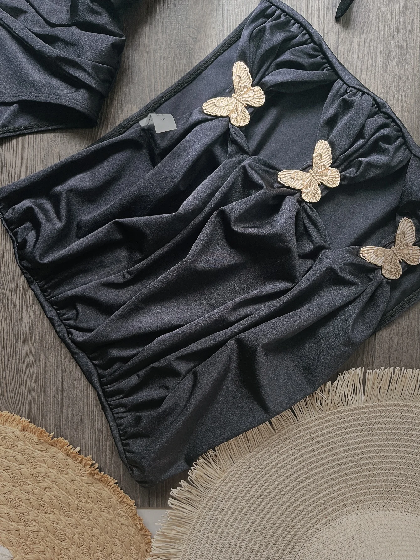 Hot Sale Butterfly Women One Piece Swimsuit Black Skirt Sexy Cut Out Swimwear Mujer Monikini Bathing Suit Lady Beach Suit view 5