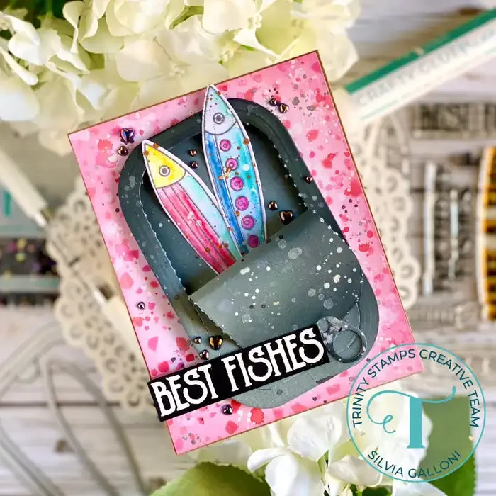 Sardine Surprise Metal Cut dies and Stamps for DIY Scrapbooking Photo Album Embossing Decorative Paper Cards