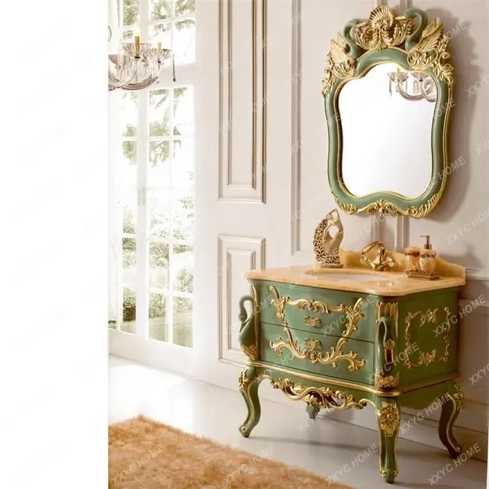 Red Oak European American Chinese Style Floor Custom Marble Antique