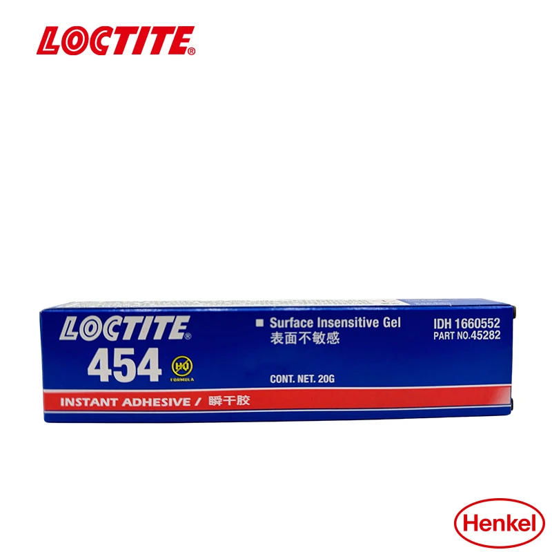 Henkel Loctite 454 Instant-dry gel with high viscosity, suitable for vertical application without dripping