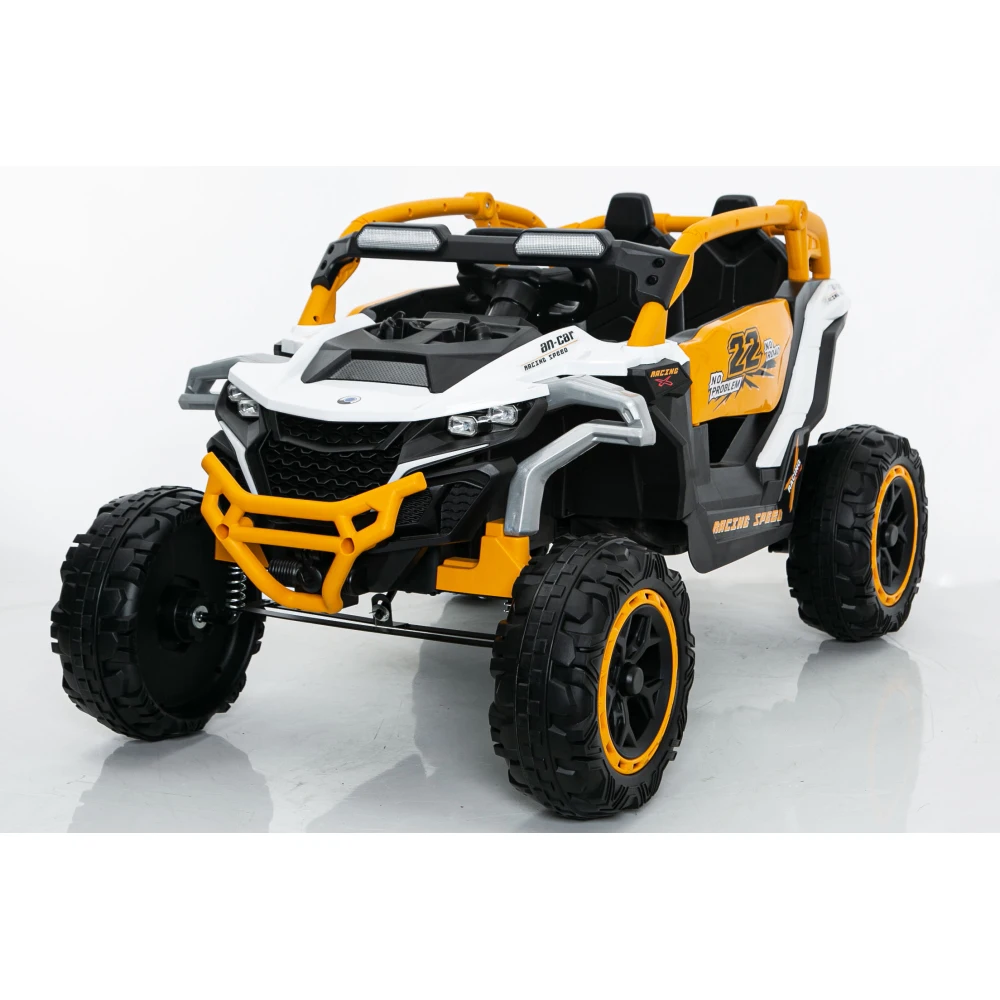 モデルトラックカー子供用電動車両リモコン付き前後ショックサスペンション2人乗りUTV懐中電灯付き3歳以上向け