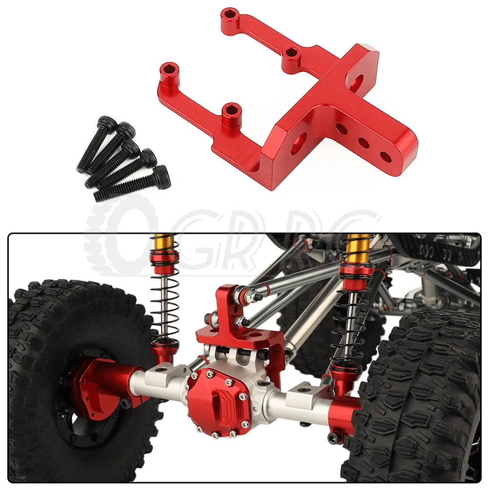 Metal Rear Heightened Servo Mount Stand for 1/10 RC Crawler Car Axial SCX10 II 90046 AR44 SCX10 Pro Axle Aluminum Upgrade Parts