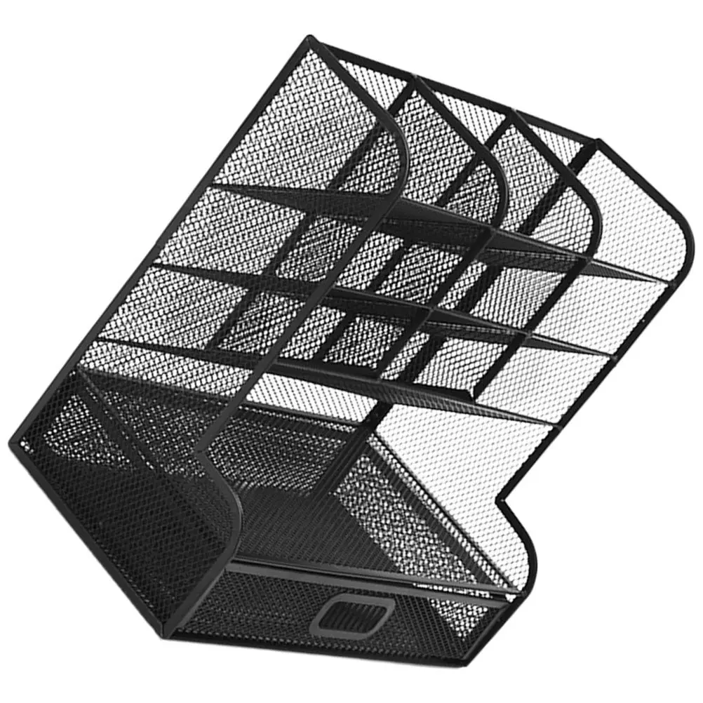 

Прочный металлический настольный органайзер с гладкими краями, многосекционное хранилище для офисных и школьных принадлежностей, подставка для ручек и карандашей