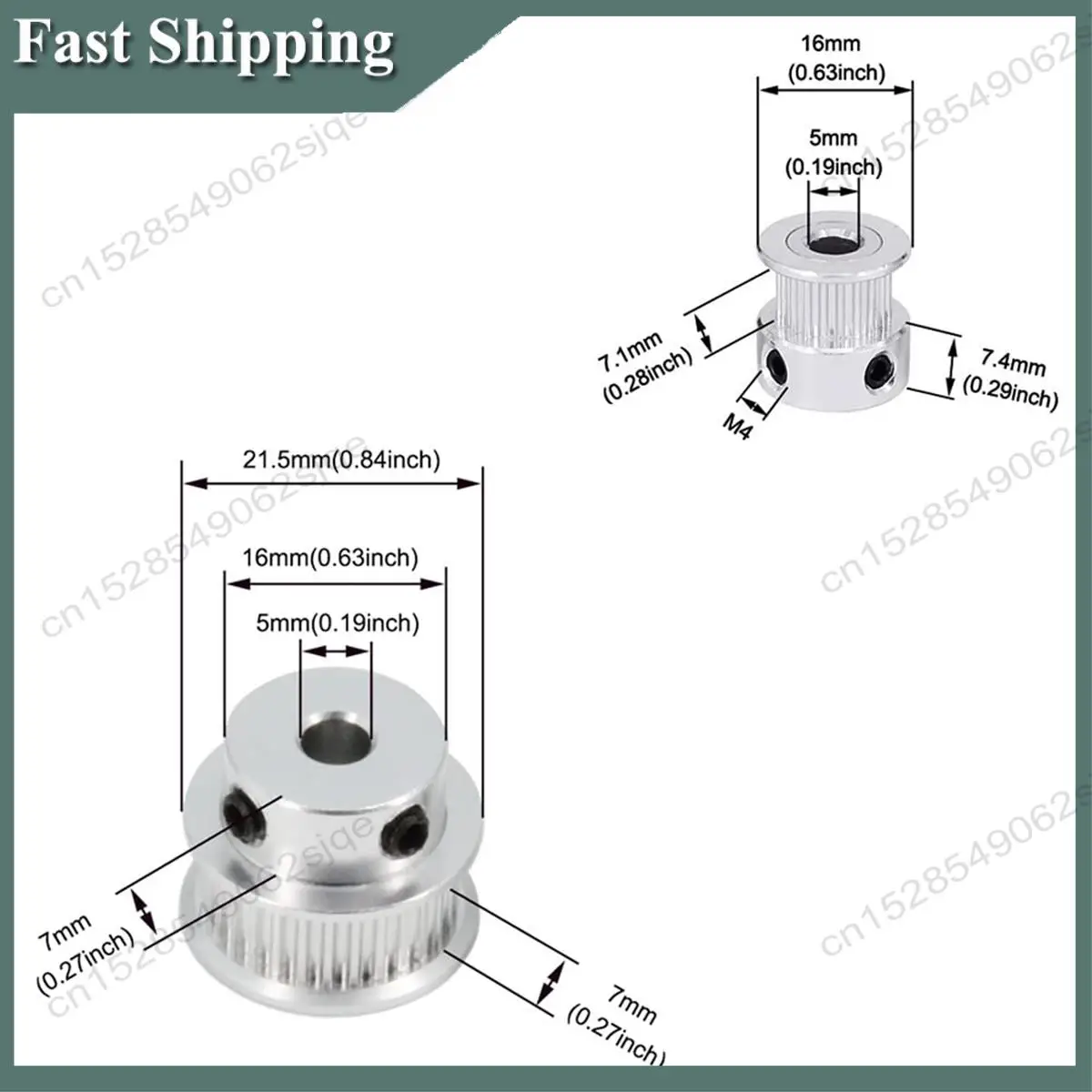 -ABKM 2PCS Set GT2 …