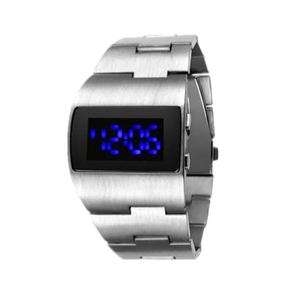 

Digital LED Digital Watch For men woman Watches Stainless Steel Bracelet Electronic Wrist Watches for Couple Gift