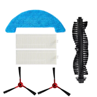Robot Main Brush Side Brush HEPA Filter Mop Cloths for Haier Hsr Care Robotic Vacuum Cleaner Spare Parts Replacement HEPA