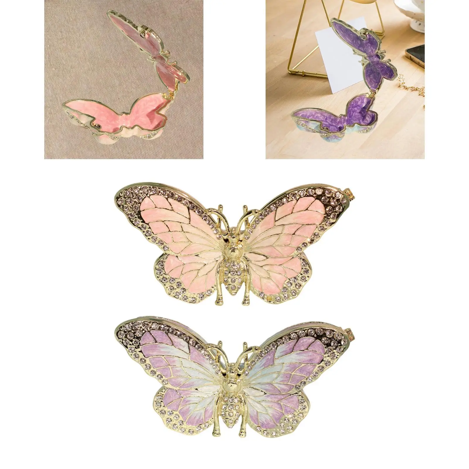 المينا حلية صندوق فراشة صندوق مجوهرات منضدية سبائك الإبداعية تحصيل