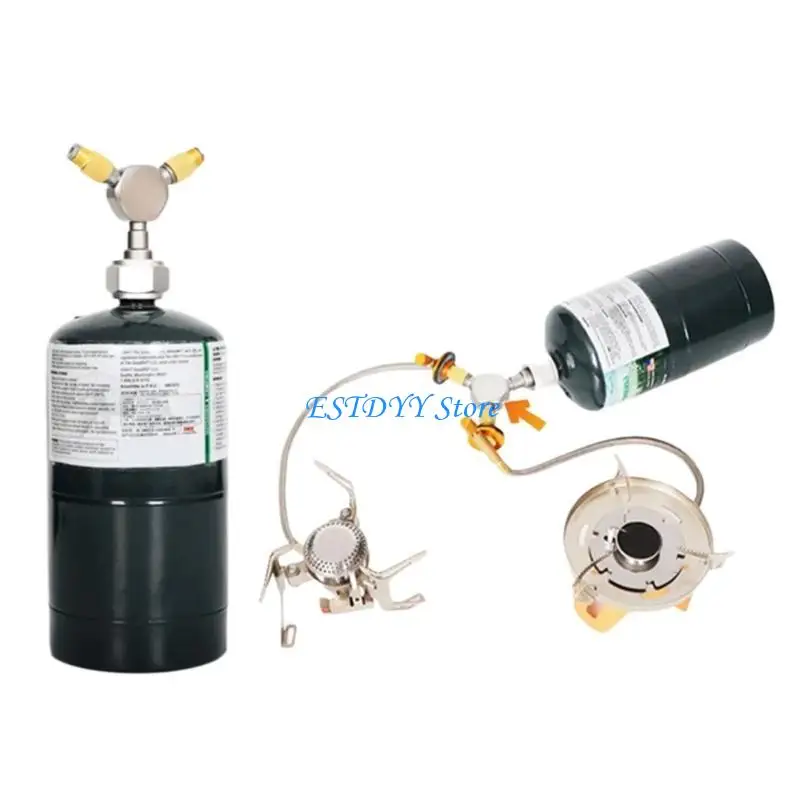 

G6DE Aluminium Gas Tanks Conversion Head Camping Furnaces Converter Gas Distributor