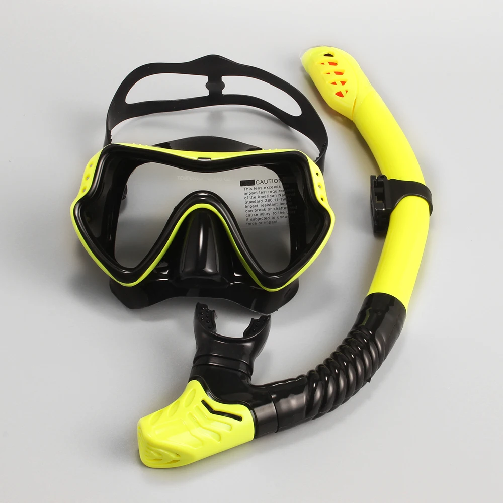 JSJM New Professional Snorkel Diving Mask  Snorkels Goggles Glasses Diving Goggles Swimming Tube Set Snorkel Mask Adult Unisex