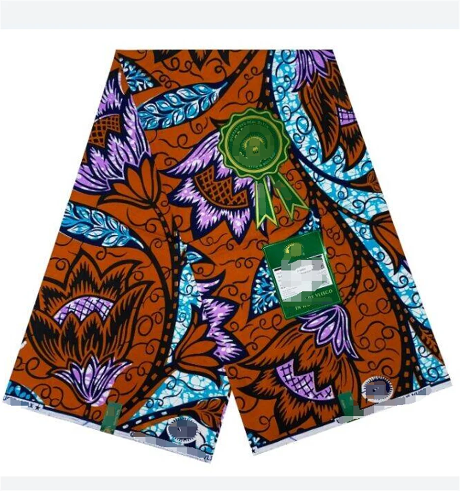 Nieuwe Mode Ankara Wax Prints Stof 100% Katoen Originele Zachte Hoge Kwaliteit Afrikaanse Echte Wax Stof Vrouwen Feestjurk Tissus