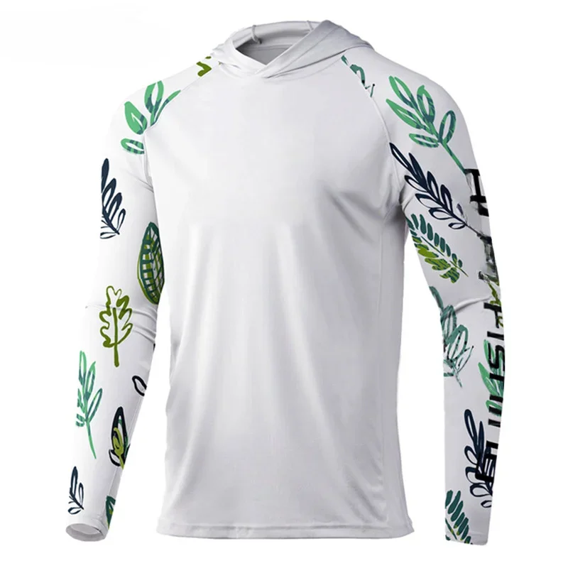 

Long Sleeve UV Protection Angling Tops Men Breathable Fishing Shirts Outdoor Performance Fishing Hoodies
