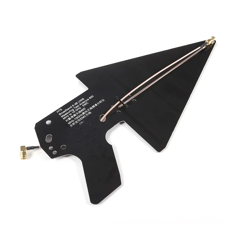 0.6-10GHz Log Periodic Antenna Broadband UWB Directional EMC Test Antenna for Spectrum Analyzer Direction Finding 2G 3G 4G WiFi