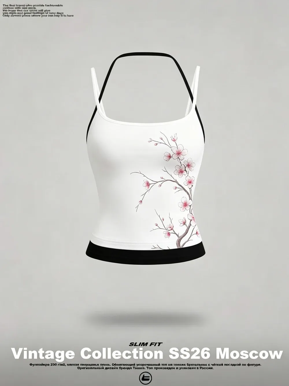 Tanktops mit Kirschblütenmuster, Sommer-Damen-Camisole, weich, schmal geschnitten, zweiteiliger Look, ärmellos, sexy, dünne Damenweste. – Detail 11