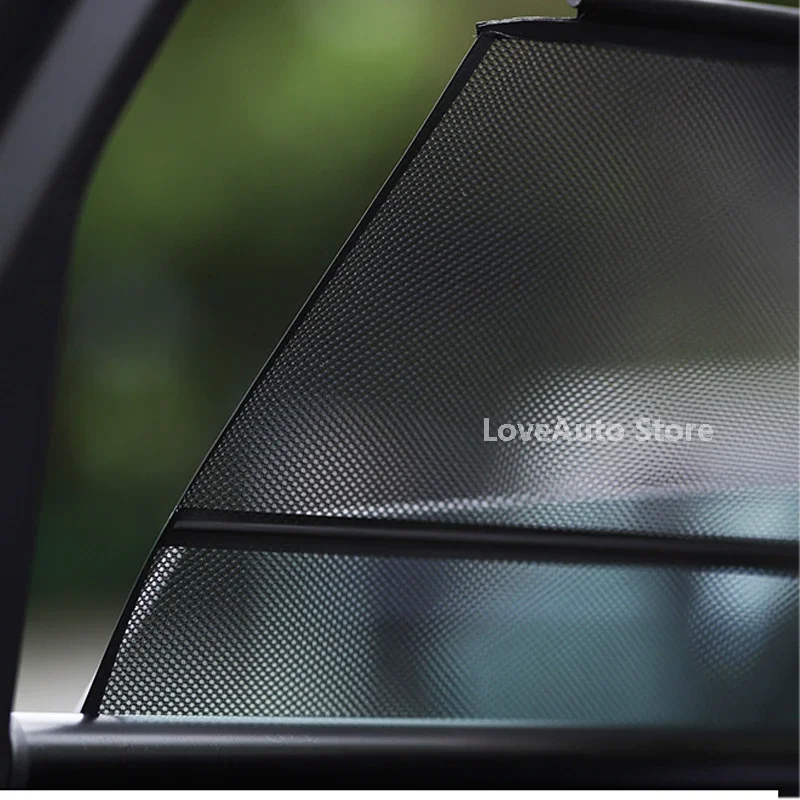 For VW Touareg 2019 2020 2021 2022 Car Automatic Lifting Sunshade Side Window Sun Visor Sunscreen Insulation Curtains