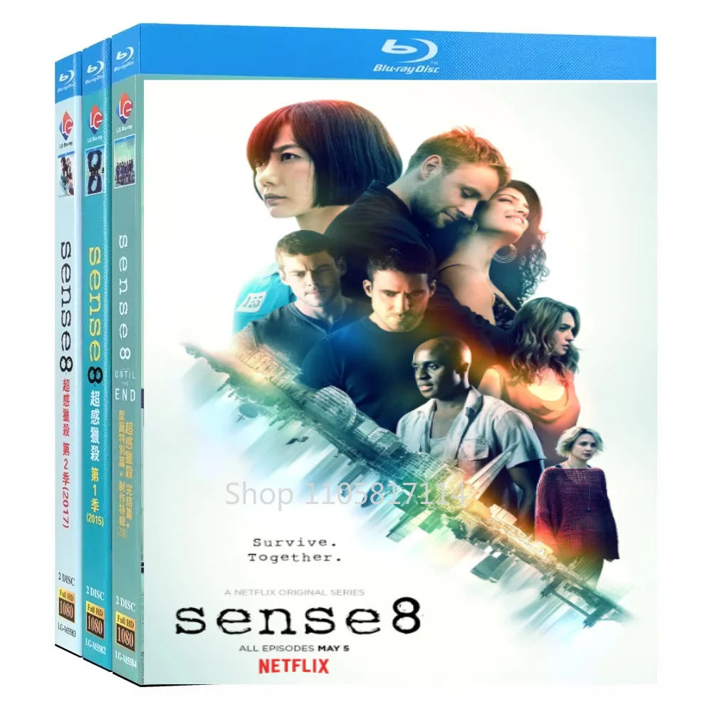 Sense8 Season 1-2+Conclusion+Special+Special 6-Disc 1080P All RegionPlay Seal Box Blu-ray disc YIHUI