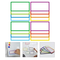 Magnetic Name Tape Dry Erase Labels Food Marking Tags Magnets for Whiteboard Refrigerator Stickers Sticky