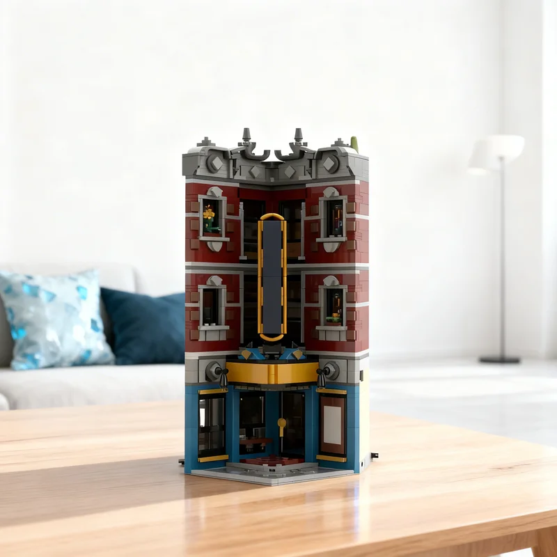 

2875pcs MOC Inverted Jazz Club Modular Streetscape Model Building Blocks Architecture Toys Christmas Gifts Education Kids Idea