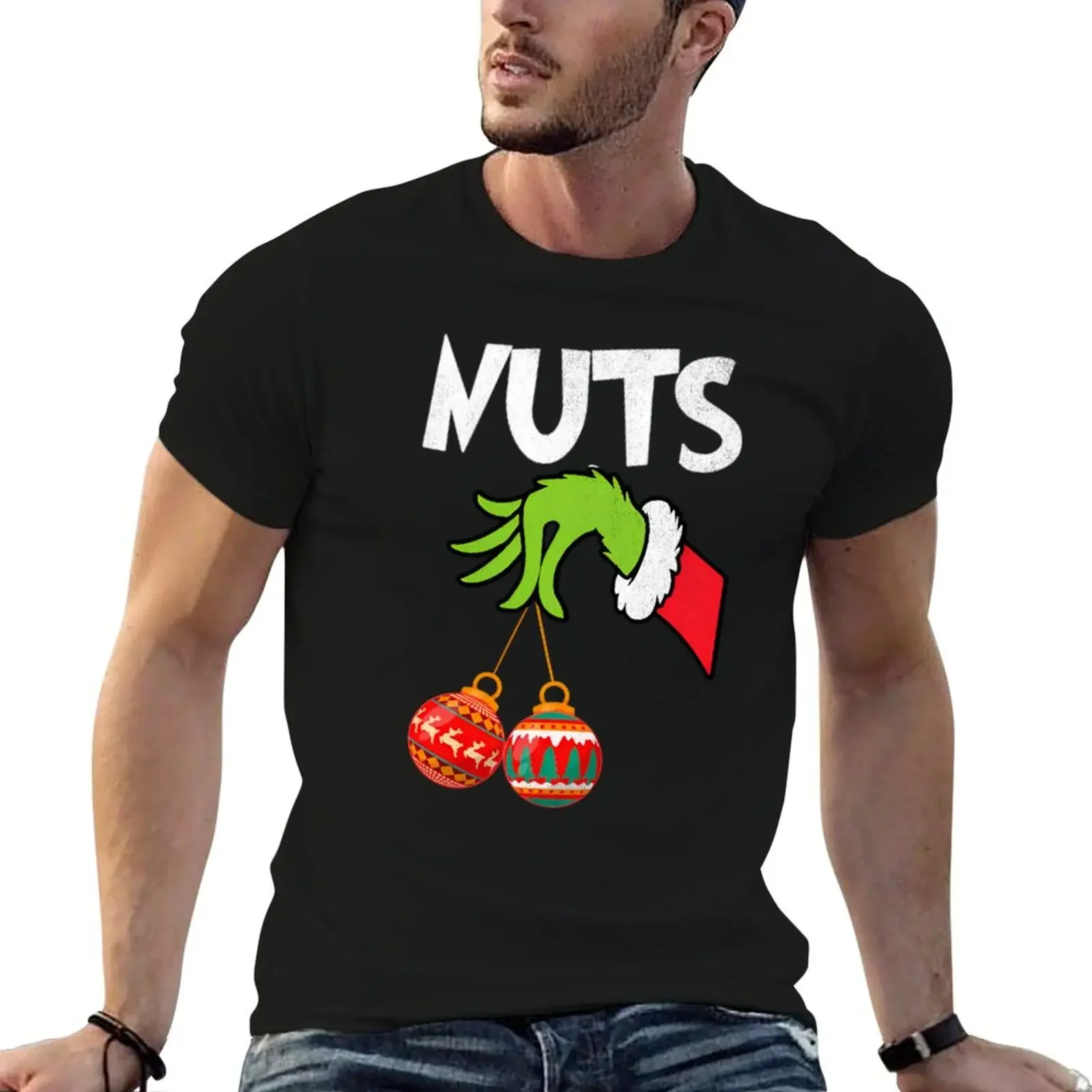 Chest Nuts Matching Chestnuts Christmas Couples Nuts T-Shirt heavyweights cotton graphic tees mens plain t shirts