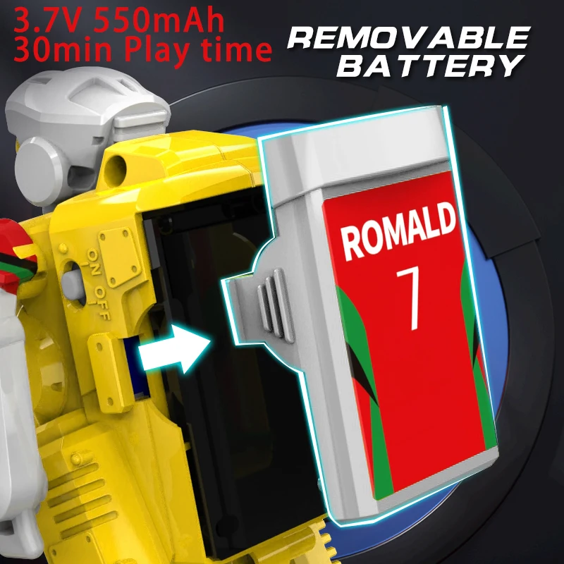 ذكي التحكم عن بعد كرة القدم روبوت لعبة كرة القدم روبوت دعم متعدد اللاعبين فريق التفاعل تمرير الكرة Lob Shot Long Shot #6