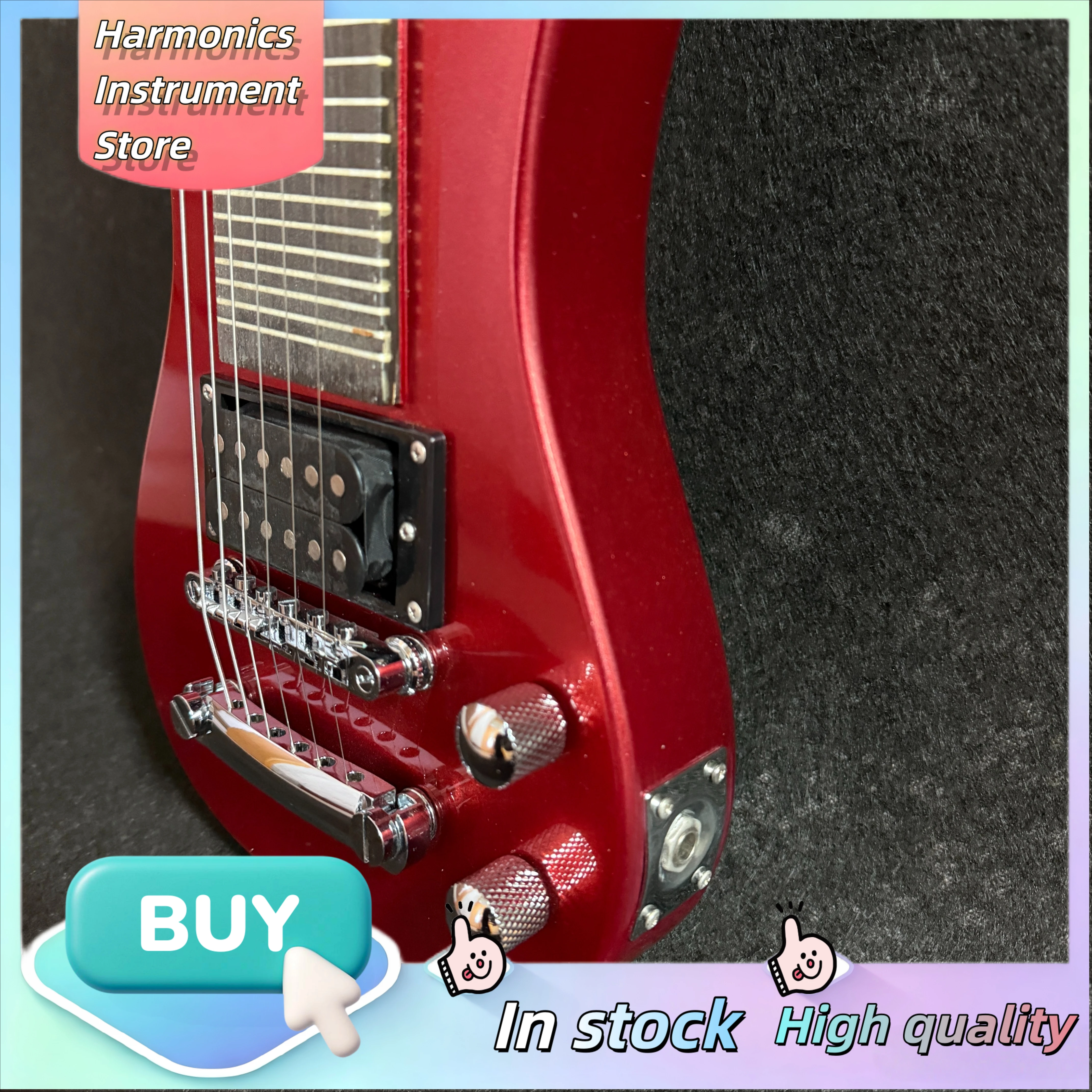 Electric Guitar 6 String Red Mahogany Body Rosewood Fretboard Humbucker Fixed Bridge Style Is Flexible and Ever-changing