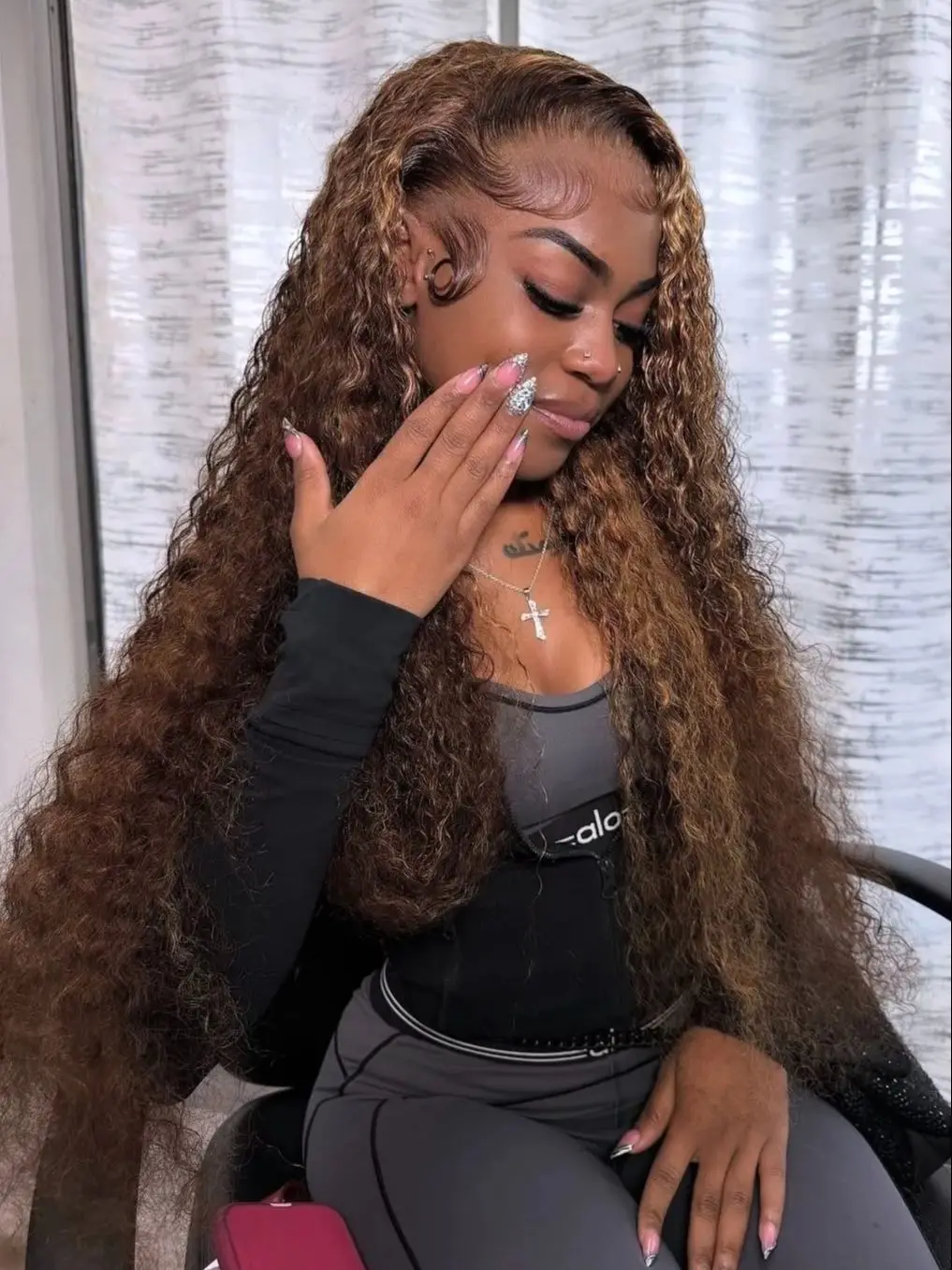 

13x6 40 Inch Highlight Ombre Lace Frontal Wig Curly Human Hair Wigs P427 Colored Brazilian Loose Deep Wave 13x4 Lace Front Wig